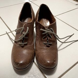 Kork-Ease Brown Leather Shoes
